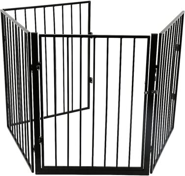Клітка для собак, металева, розкладна, 310 x 2,5 x 75 см (5 шт.)