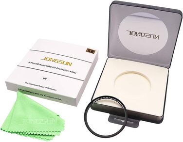 Фільтр UV JONGSUN 58mm S-Pro HD Nano MRC з багатошаровим покриттям B270 для захисту від ультрафіолету