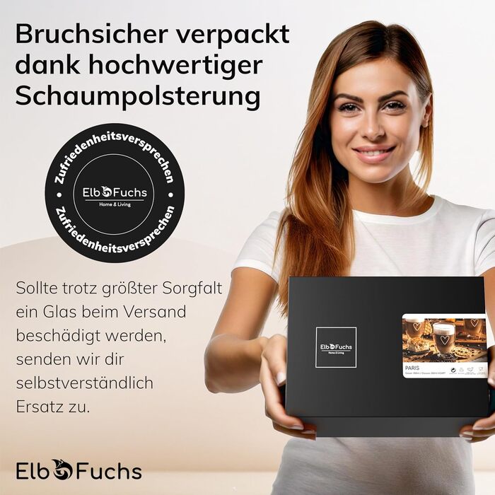 Набір склянок для лате макіато 4 шт. з серцем | Подвійні термосклянки | Для капучино, кави, чаю | 80 мл (Set6, 07 Paris)