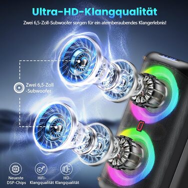 Караоке машина портативна Bluetooth з 2 мікрофонами для дорослих, караоке бокс PA-система з диско-світлом для вечірок, підтримує TF/USB, FM, AUX, T27