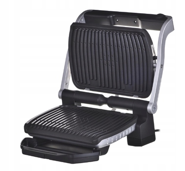Електричний контактний гриль Tefal OptiGrill GC705D16, сріблястий/сірий, 2000 Вт