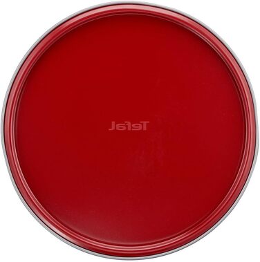 Форма для випічки Tefal Delibake з кришкою, 23 см, червона карбонова, кругла