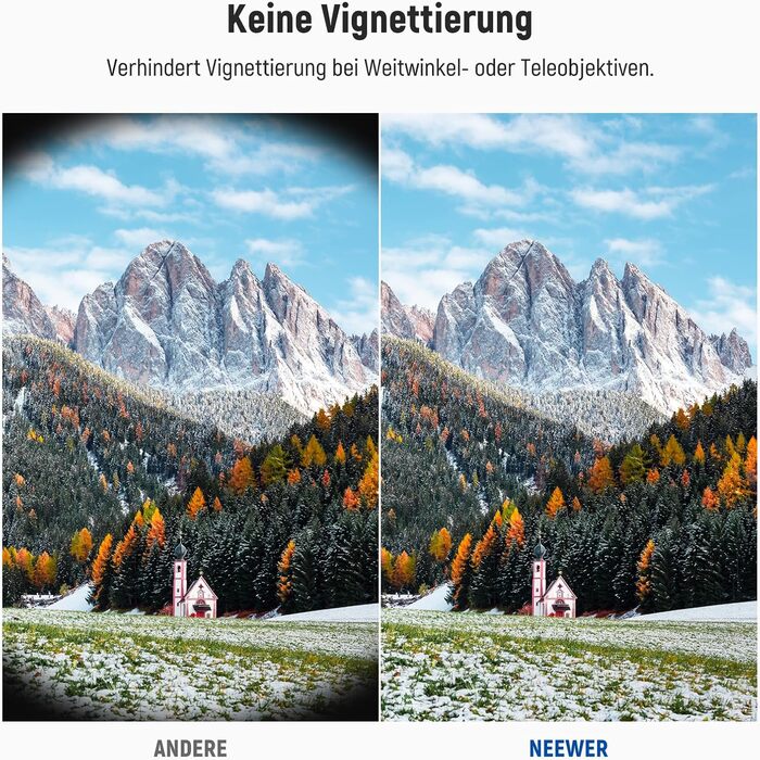 Фільтр NEEWER 82mm MC UV з 24-шаровим покриттям Nano, захисний фільтр з оптичного HD скла, водонепроникний, стійкий до подряпин, ультратонкий алюмінієвий корпус