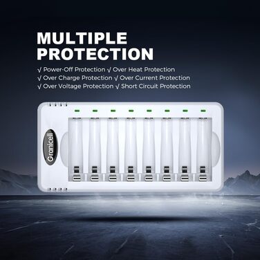 Зарядний пристрій AA + 4 x 2800mAh акумулятори AA 1.2V - Зарядний пристрій для акумуляторів NI-MH