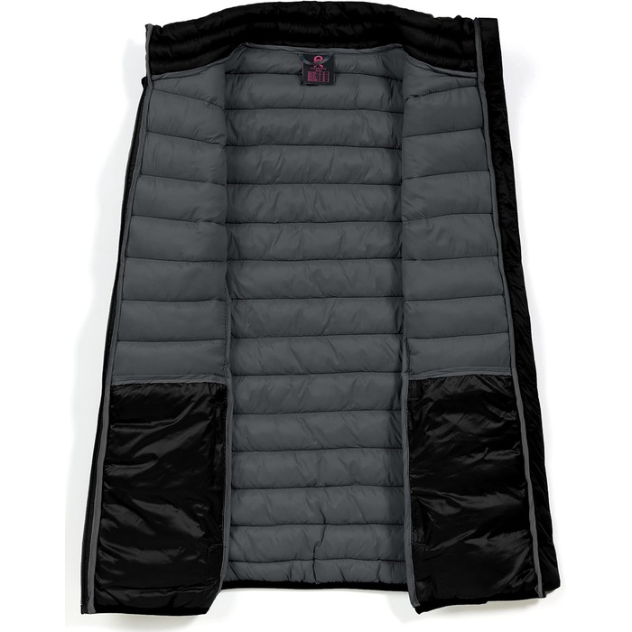 Жіночий теплий пуховий жилет itte Donkey Andy для туризму, подорожей та повсякденного носіння (Verdünner Schwarz, XS)