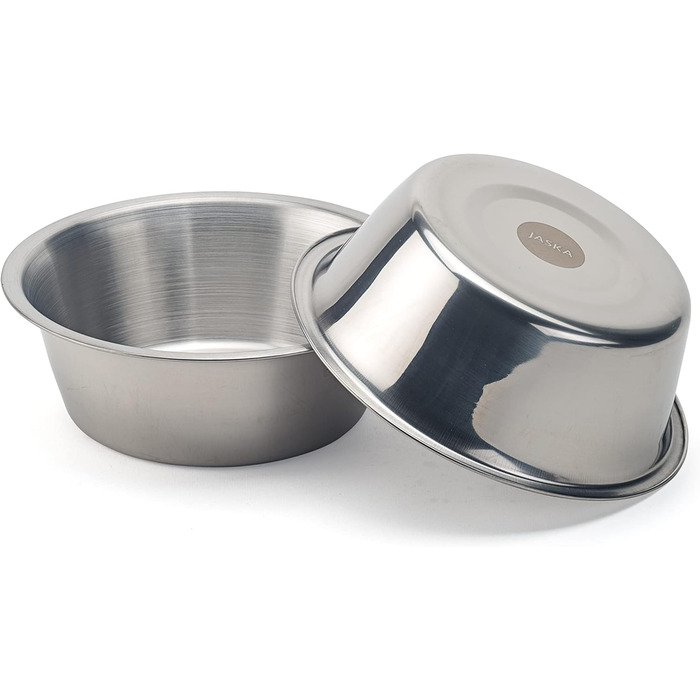 Яська - високоякісний миска для собак з нержавіючої сталі, миска для корму та води, придатна для миття в посудомийній машині, годівниця (1x S / 0,9 л / 17,5 см)