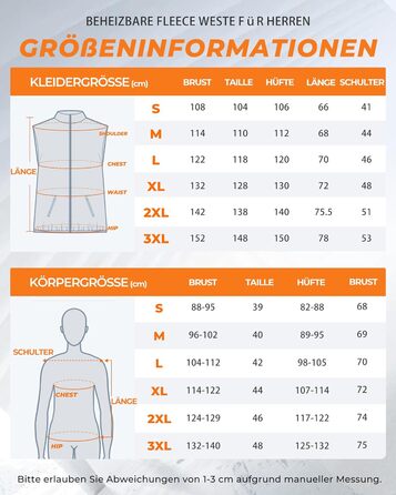 Електрична гріюча жилетка для чоловіків з Powerbank 16000mAh, 7,4V, 9 зон обігріву, канвас, фліс, регулювання температури, khaki XXL