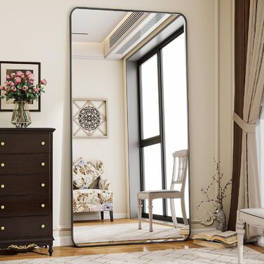 Koonmi Rounded Corner Full Length Standing Mirror