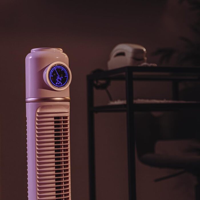 Вентилятор Cecotec EnergySilence 1090 Skyline Retro Smart Green - 81 см, 40 Вт, LED дисплей, керування та пульт, 3 швидкості, 3 режими, таймер 12 годин, осциляція 72º, зелений