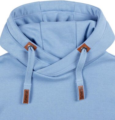 Чоловічий худі riverso Regular Fit RIVNiklas з перехресним коміром, блакитний (Azurine Blue), розмір S