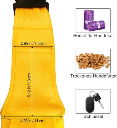 PetLoft Сумка-переноска для собак та котів, реверсивна, регульована, Cross-Body Carrier з підстібкою для нашийника (Жовтий)