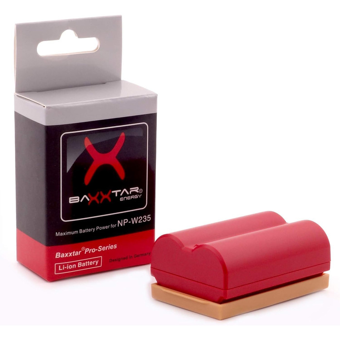 Акумулятор Baxxtar NP-W235 2600 mAh (2 шт.) з NTC сенсором + Зарядний пристрій Mini 18882 USB Dual LCD для Fuji GFX та X-серії