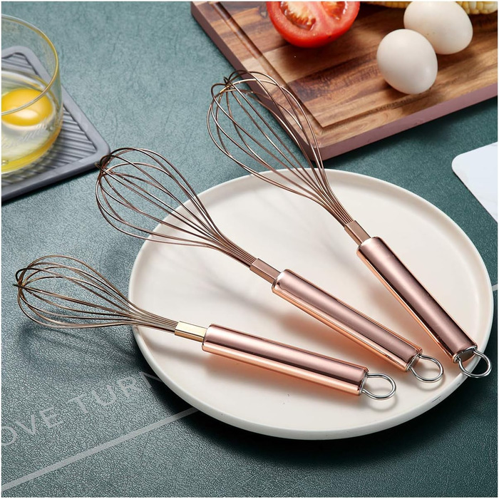 Набір міксерів Kyraton з нержавіючої сталі (3 шт.) 8', 10', 12' - для кухні, приготування їжі, збивання