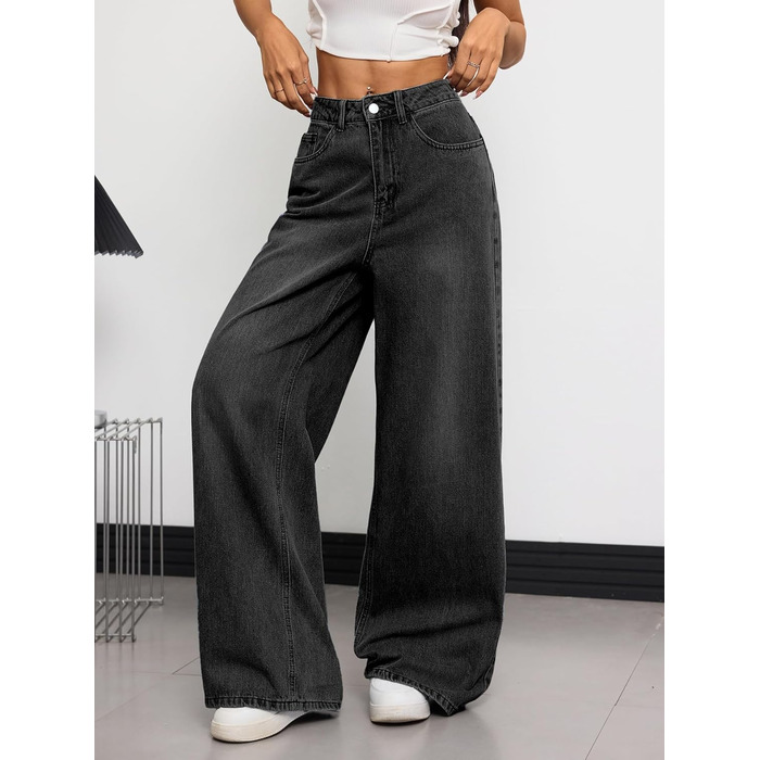 Джинси жіночі широкі Baggy Denim Y2K 90-ті Vintage Hip Hop чорні XL