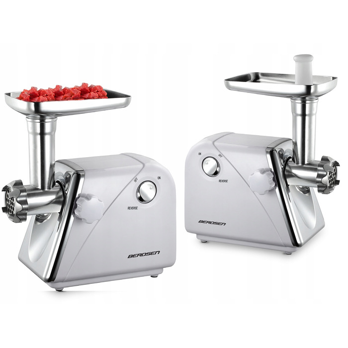 М'ясорубка Bergner 590695202037812121, сріблястий/сірий, 1200 Вт