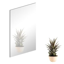 Дзеркальні плитки самоклеючі 40x30 см (2 шт.) - акрилові дзеркала для стін, 2.5 мм