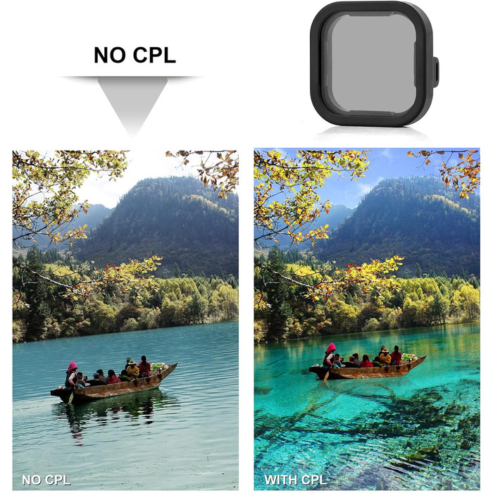 Фільтри SOONSUN для GoPro Hero 12 11 10 9: CPL, ND8, ND16, ND32 (4 шт.)