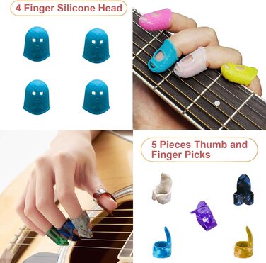 Набір аксесуарів для гітари TTCR-II, 78 шт: стійка, тюнер, каподастр, медіатори, струни, фінгерпіки, захист пальців, ремінь