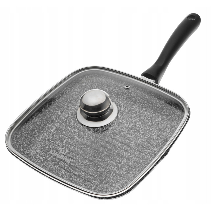 Гриль-пательня KlönBerg з мармуровим покриттям та кришкою, 24 см