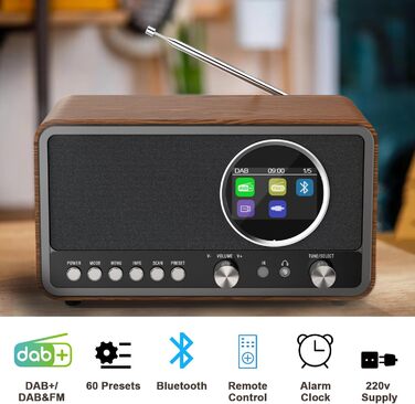 Радіо на сонячній батареї та з ручним заводом MONODEAL з Power Bank, аварійне радіо для кемпінгу та надзвичайних ситуацій, вбудований SOS-сигнал та LED-ліхтарик (Чорне)
