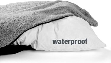 JAMAXX Premium Orthopedic Dog Bed - Memory Foam, Washable, Reversible Cushion, Water-Repellent / Dog Basket, Soft Velvet-Like Sofa Fabric Dog Cushion, Dog Basket, PDB2002 (L) 120x90 Brown