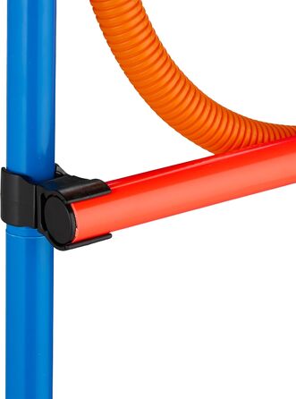 Набір для аджиліті для собак Relaxdays, 76 елементів, регульовані бар'єри, обруч, стійки для слалому, сумка, блакитний/помаранчевий