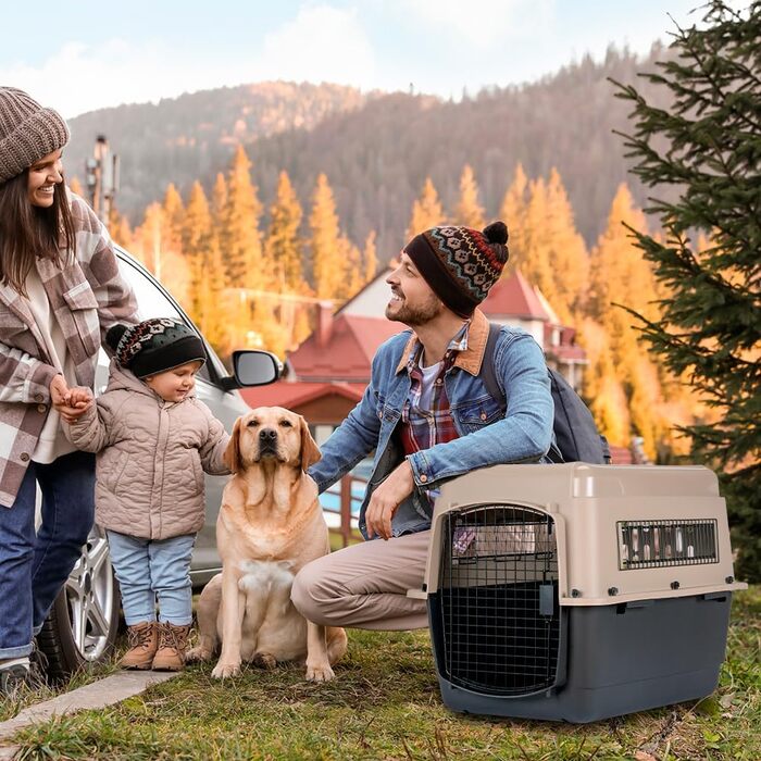 Кіньчата Trixie VARI Kennel V, 81 см, чорний/бежевий