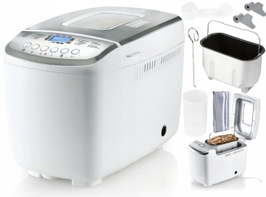 Хлібопічка SilverCrest EDS SBB 850 F2, біла, 850 Вт