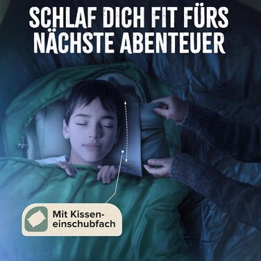 Спальник Schafsack Outdoor I - теплий, 300GSM, 1700г, для весни, осені та зими (-5°C до 10°C), M-X, зелений