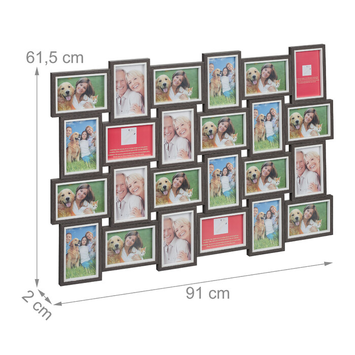 Relaxdays Photo Collage Frame for 24 Pictures
