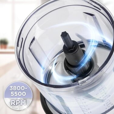 Електричний дрібнер Duronic для цибулі та овочів, 700 мл, Ch57 Bk