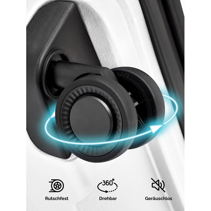 Чемодан середнього розміру з жорстким корпусом, розширюваний | Trolley 45 x 27 x 66 см з поліпропілену | Унісекс, вага 3,7 кг | Подвійні колеса & TSA-замок (Travel) | Відділення для ноутбука (55 см)