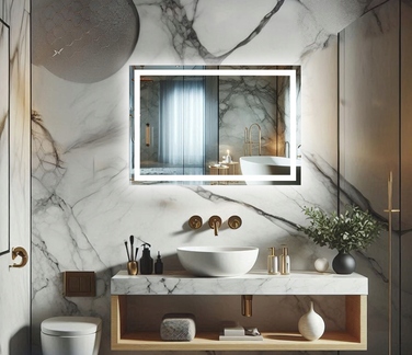Настінне дзеркало Home & Decor Group 800 x 600 мм з LED-підсвіткою