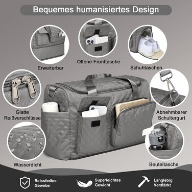 Набір валіз Joyway 6 шт. з TSA-замком, 4 колеса та мультисумка, зелений (сірий)