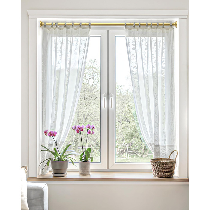 Телескопічна штанга для карнизів та душової кабіни без свердління, 79-195 см (Золотий)