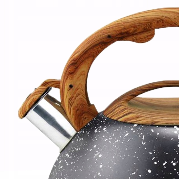 Класичний сталевий чайник Karl Hausmann, 3 л, чорний/сірий