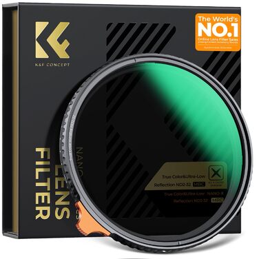 ND фільтр K&F Concept 67mm змінний сірий фільтр ND2-32 (1-5 ступенів) Nano Xcel - для фото та відео