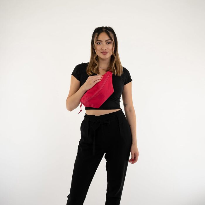 JOHNNY URBAN поясна сумка Erik Small - стильна нагрудна/crossbody сумка для фестивалів (рожевий)