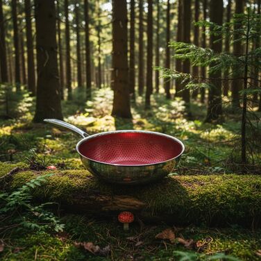 FIXLINE® Вок з антипригарним покриттям 28 см - без PTFE, для всіх плит (індукція), можна використовувати в духовці до 230°C, легко миється, ідеальний подарунок