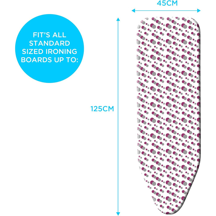 Гладильний чохол Minky SmartFit Premium, 125 x 45 см, зелений, універсальний, стійкий до плям