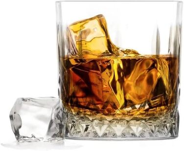Набір келихів для віскі Glasmark KROSNO 1992, 6 шт, 280 мл, для коньяку, рому, джину, коктейлів, прозорі, низькі, для посудомийної машини