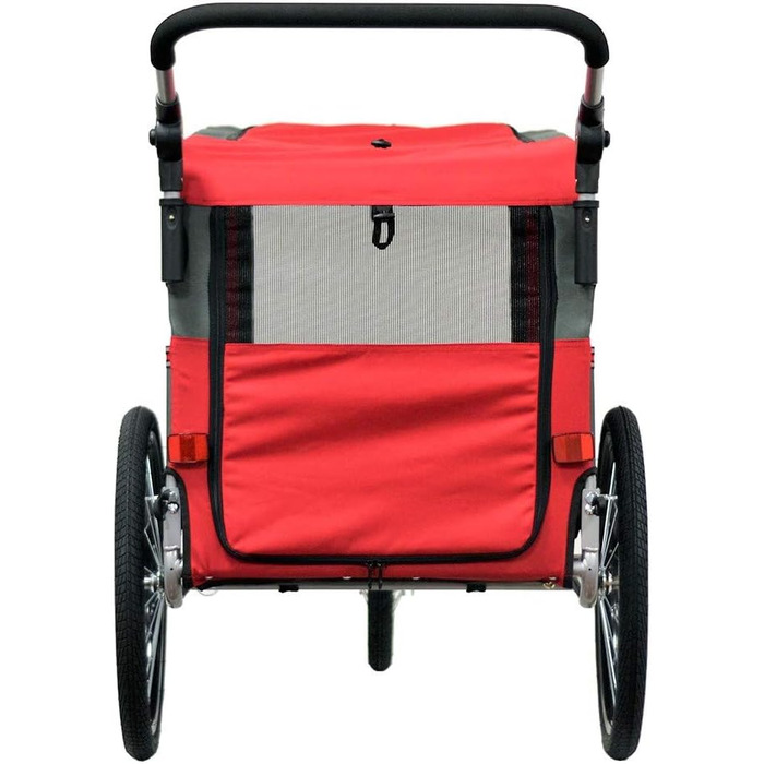 Причеп-перевозник для собак та котів Papilioshop Zeta, 3 розміри, червоний L