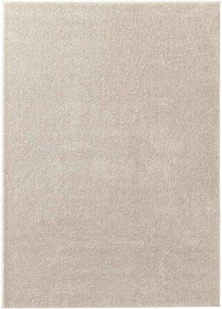 Килим Taracarpet з коротким ворсом, м'який, однотонний дизайнерський килим для дому, 160x220 см, кремовий/білий