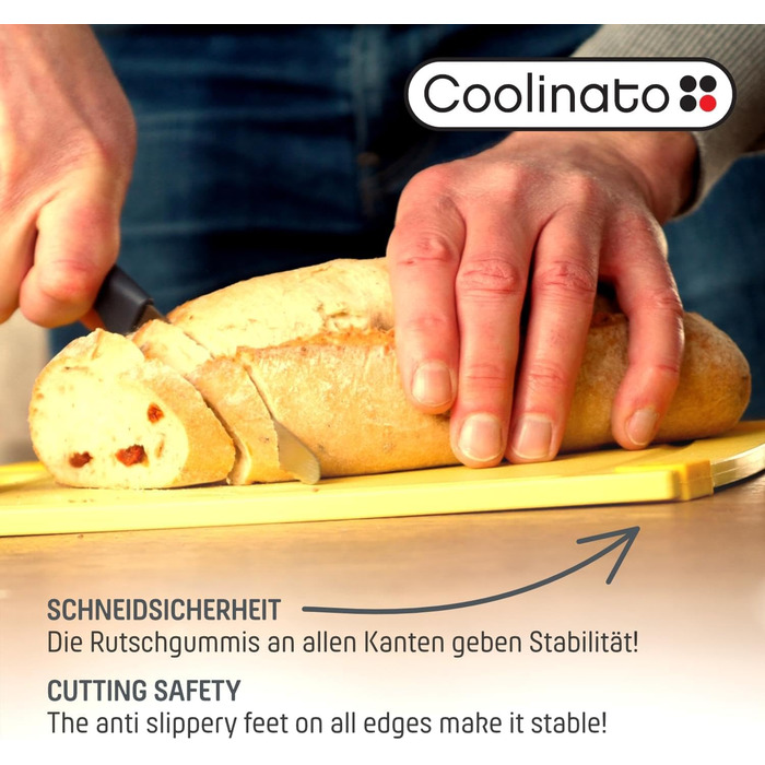 Набір кухонних дощок Coolinato з пластику сірого кольору (3 шт.) S/M/L – антибактеріальні, з жолобом для соку, неслизькі кути та ручки. 3 розміри для гігієнічного розділення. Набори кухонних дощок Coolinato сірого кольору (3 шт.) розмір S, M та L.