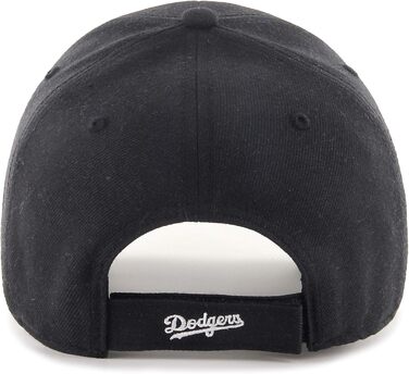 Кепка бейсболка Los Angeles Dodgers #35225, регульована, на липучці, вигнутий козирок, офіційна