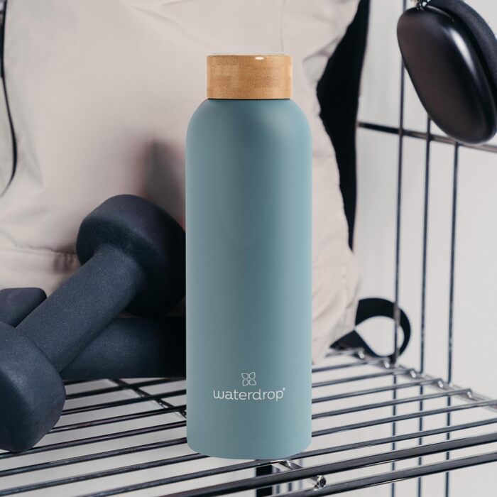 waterdrop® Steel Bottle 600ml insulated drinking bottle, leak-proof | Thermos flask 24h cold, 12h hot | double-walled stainless steel water bottle | shatterproof | carbonated beverage compatible