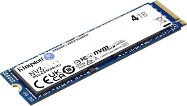 SSD Kingston NV3 1TB NVMe PCIe 4.0 M.2 (2280) - 4TB