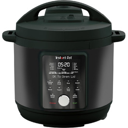 Мультиварка Instant Pot Duo Plus WhisperQuiet 5,7 л – електричний скороварка, повільноварка, рисоварка, сотейник, йогуртниця, пароварка, підігрівач, чорний/нержавіюча сталь