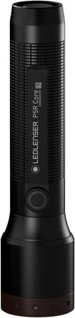 Ledlenser Headlamp, Black & 502178 P5R Core, LED Flashlight, 500 Lumens, Beam Distance 250 Meters, Constant Light, Runtime 25 Hours, Focusable, Waterproof, 1 pc. P7R Core Bundle with Flashlight P5R