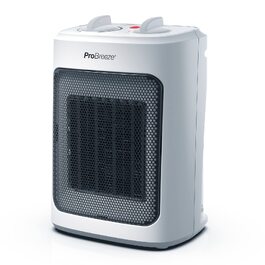 Керамічний обігрівач Pro Breeze 2000W з термостатом, електрична теплова гармата з 3 рівнями нагріву, захистом від перегріву та перекидання, білий